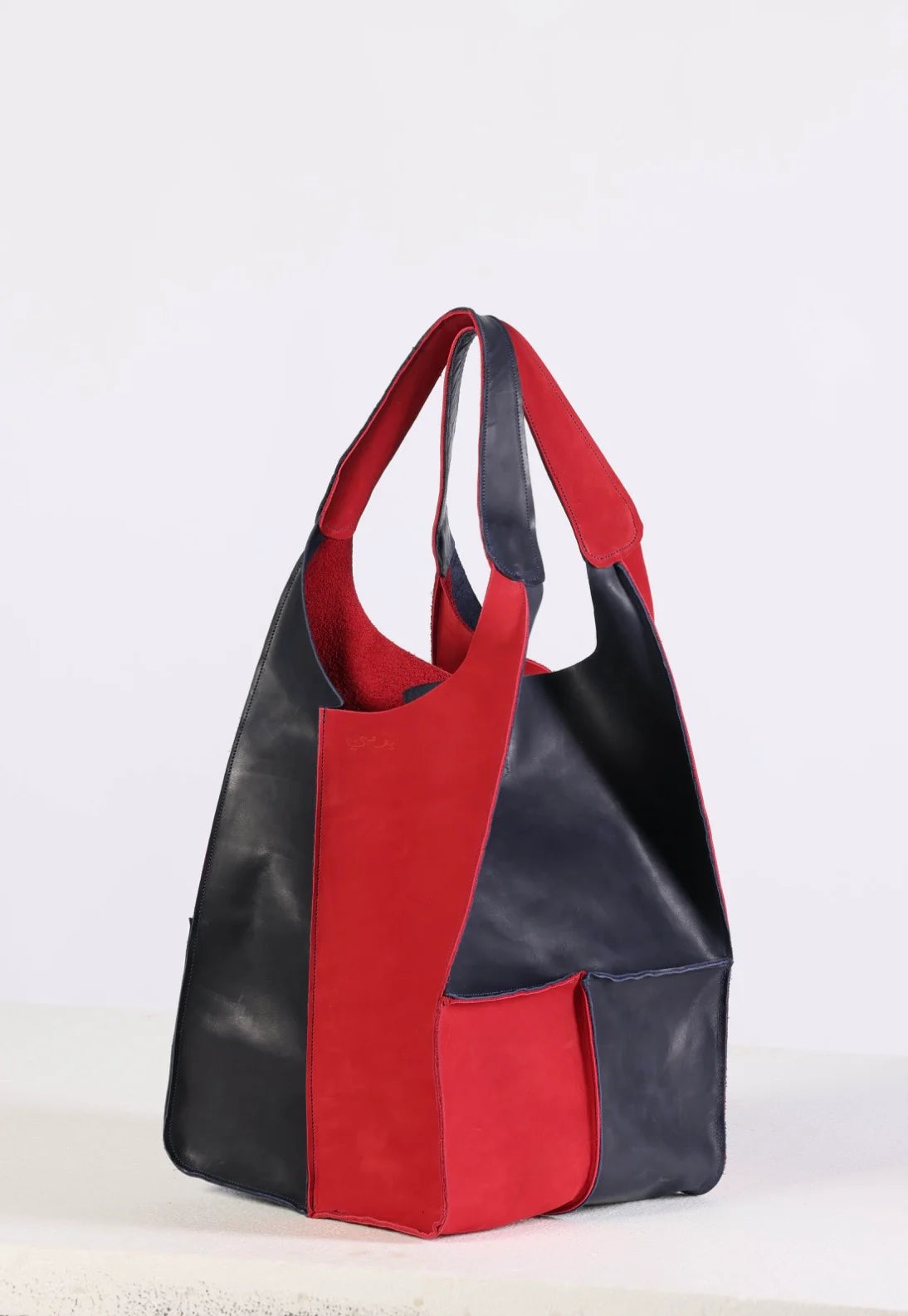 Aline tote bag - Blue/Red