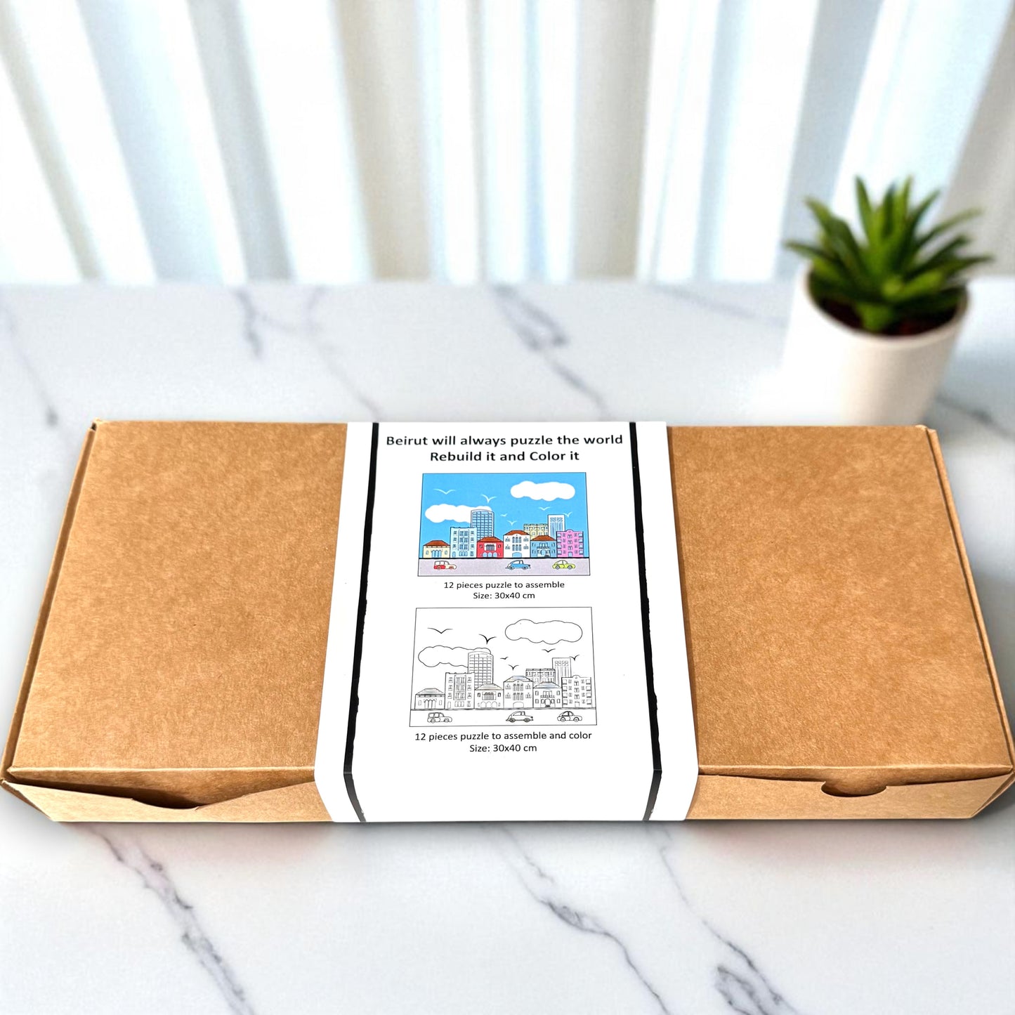 COLORED PUZZLE AGE 3-6(SET OF 2)