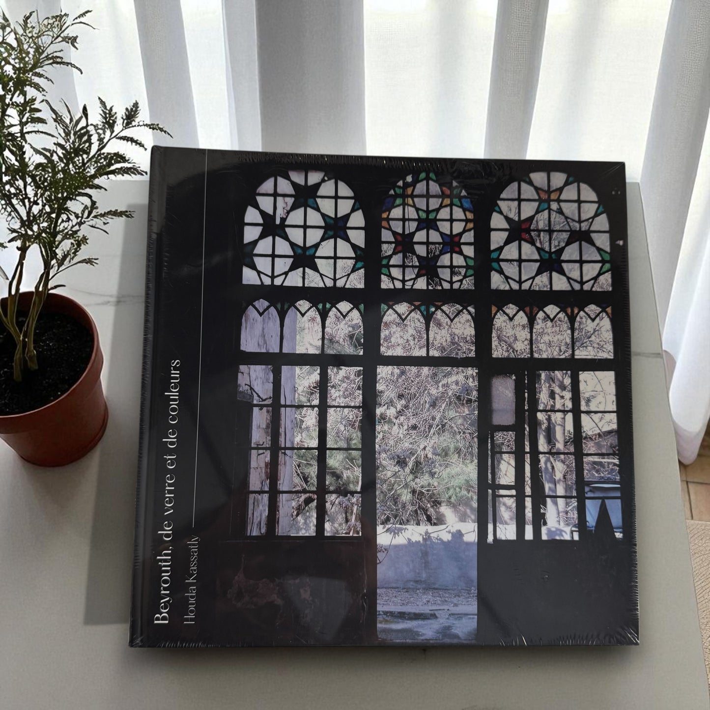 Book titled "Beyrouth, de verre et de couleurs" by Houda Kassatly