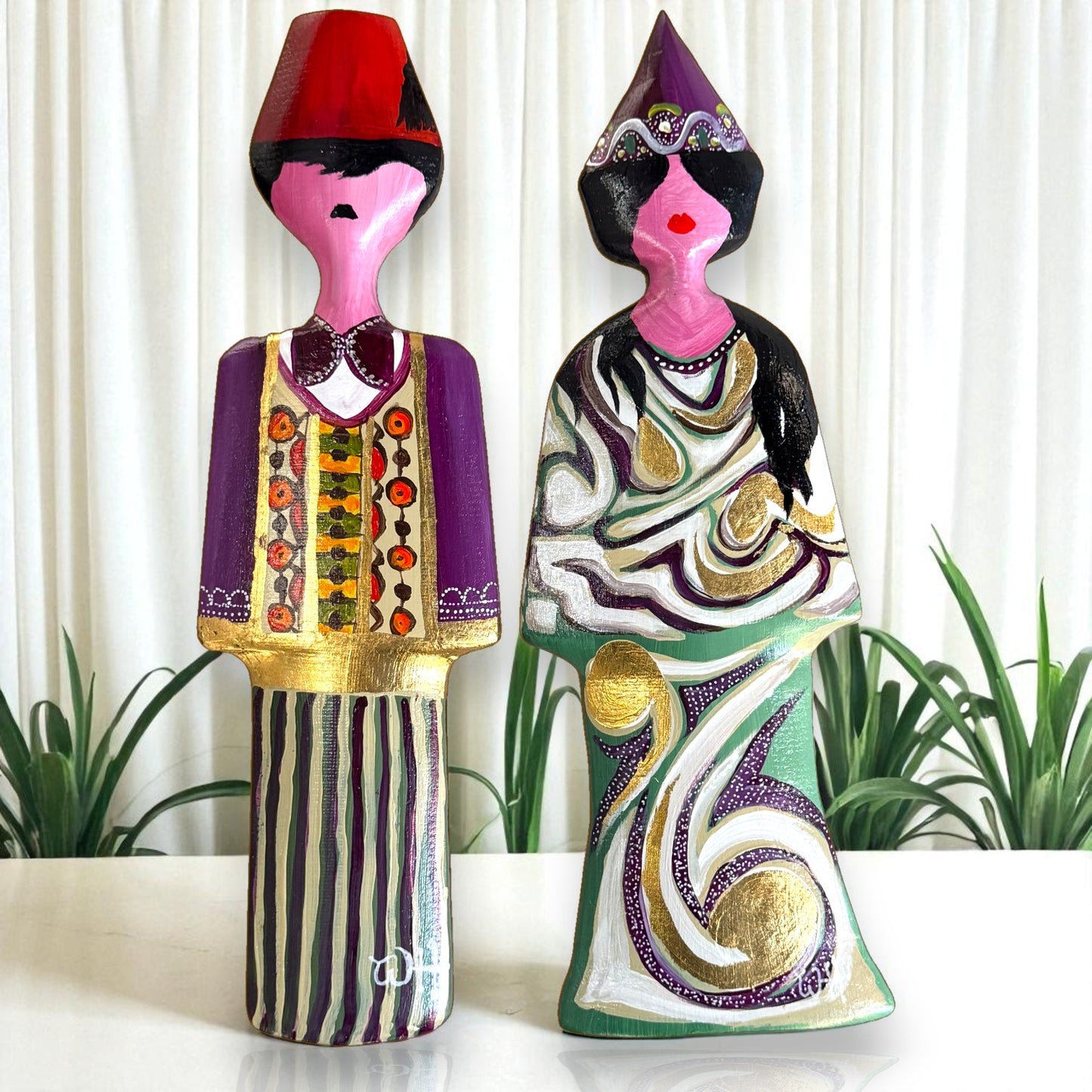 Pepoling Couple (with gold leaf - 2 pcs)