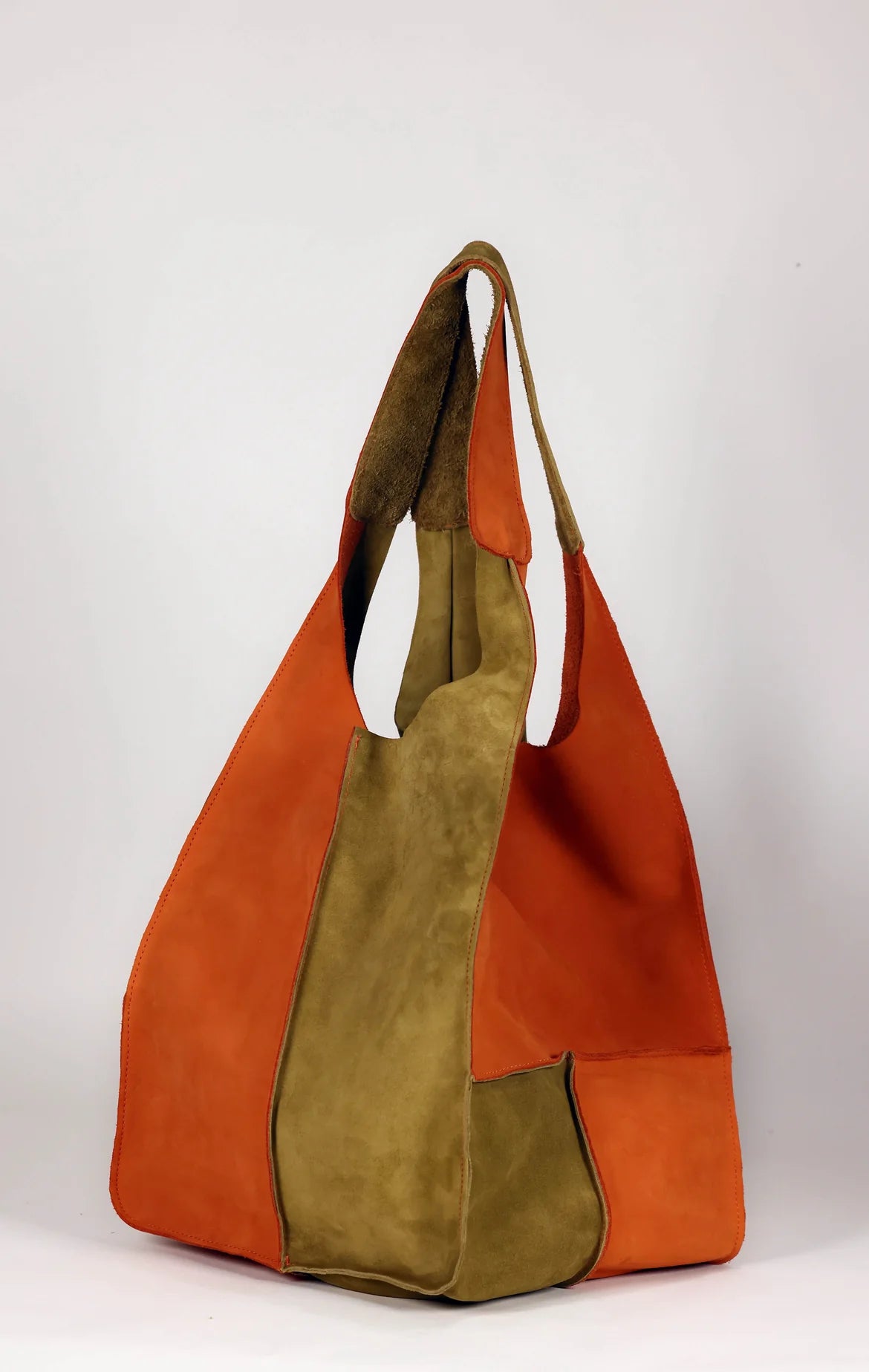 Aline tote bag - Green/Orange