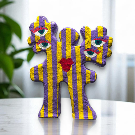 Eyes on u - purple - 50x23x5cm