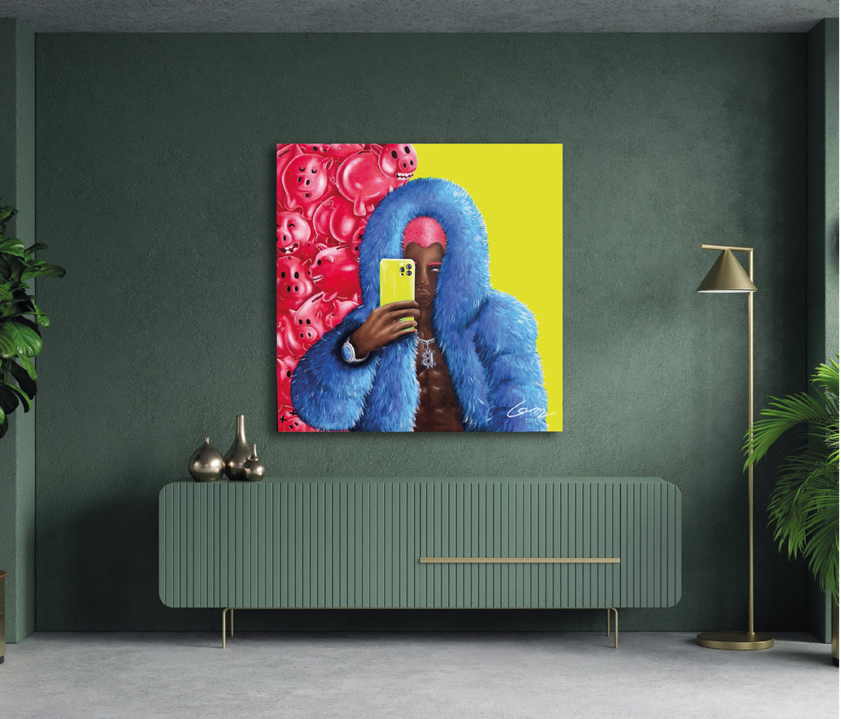The piggy bank portrait