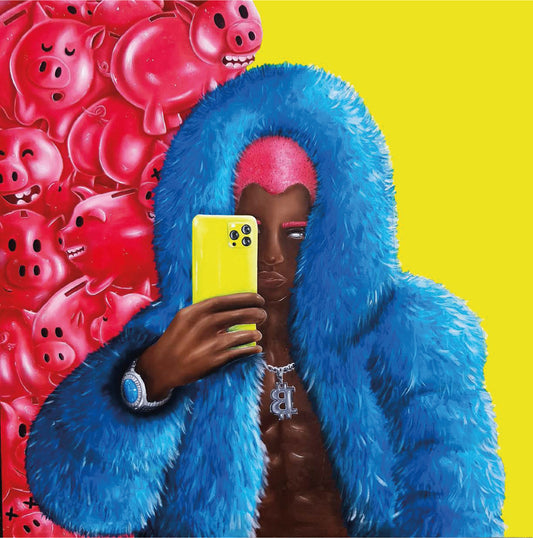 The piggy bank portrait