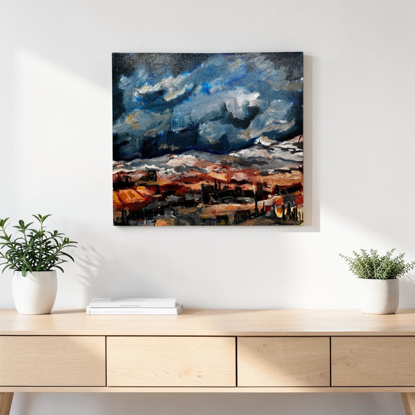 City Beneath a Changing Sky