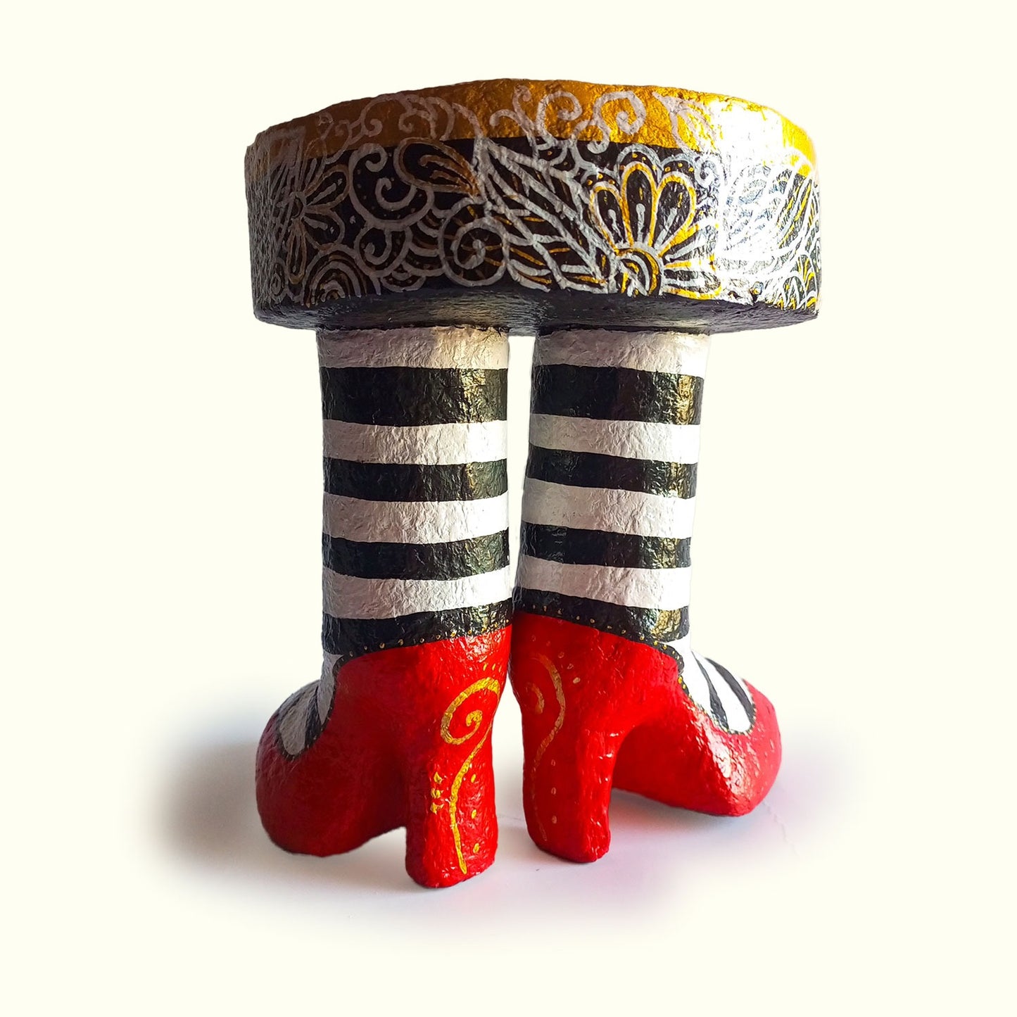 Call me Mary: Candy Holder, striped socking with red heels