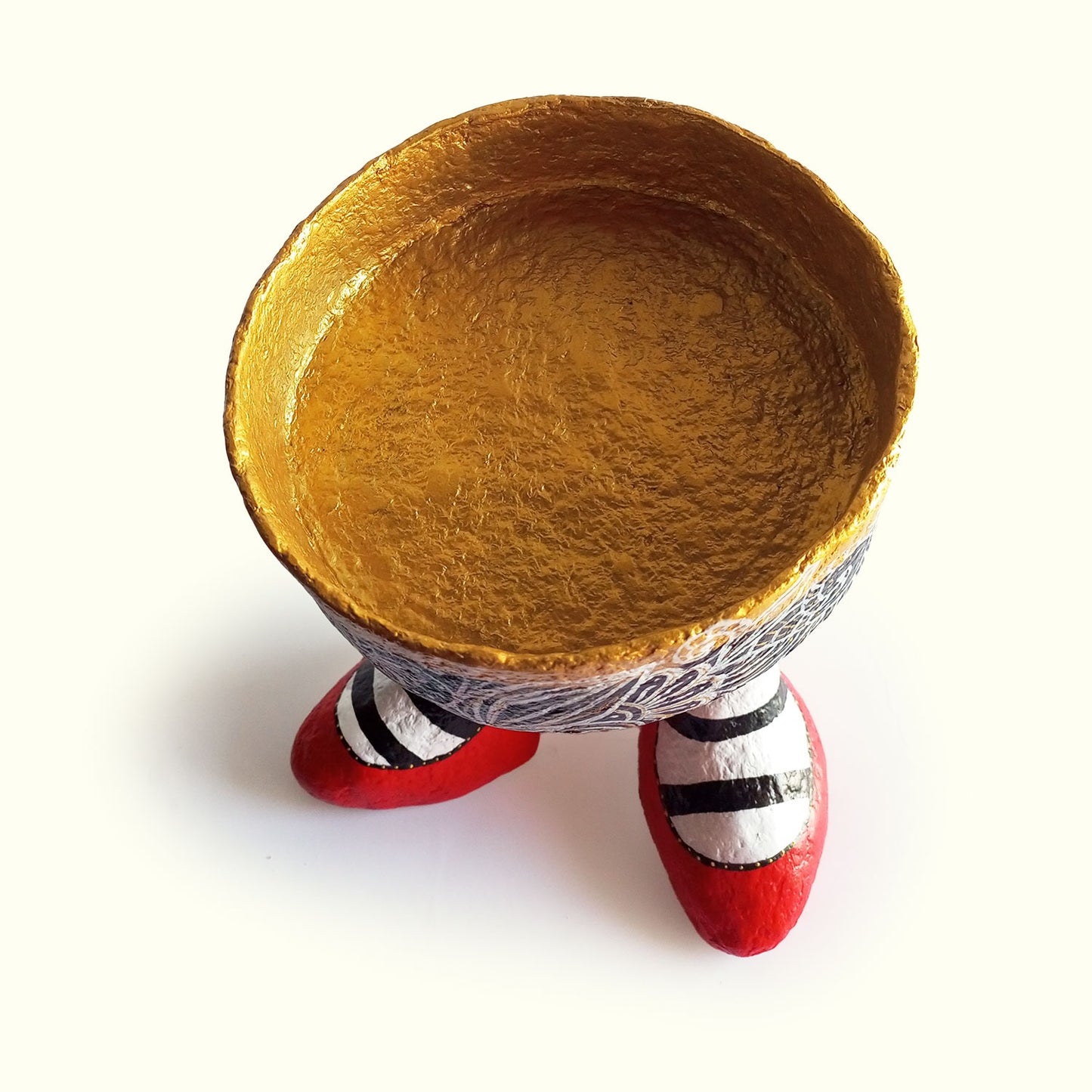 Call me Mary: Candy Holder, striped socking with red heels