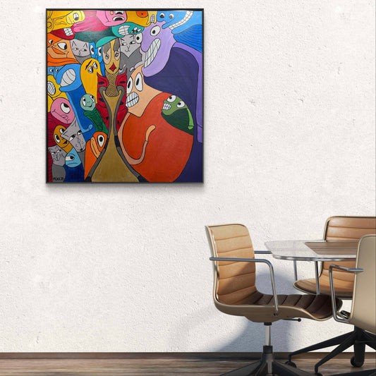 Colorful abstract painting 