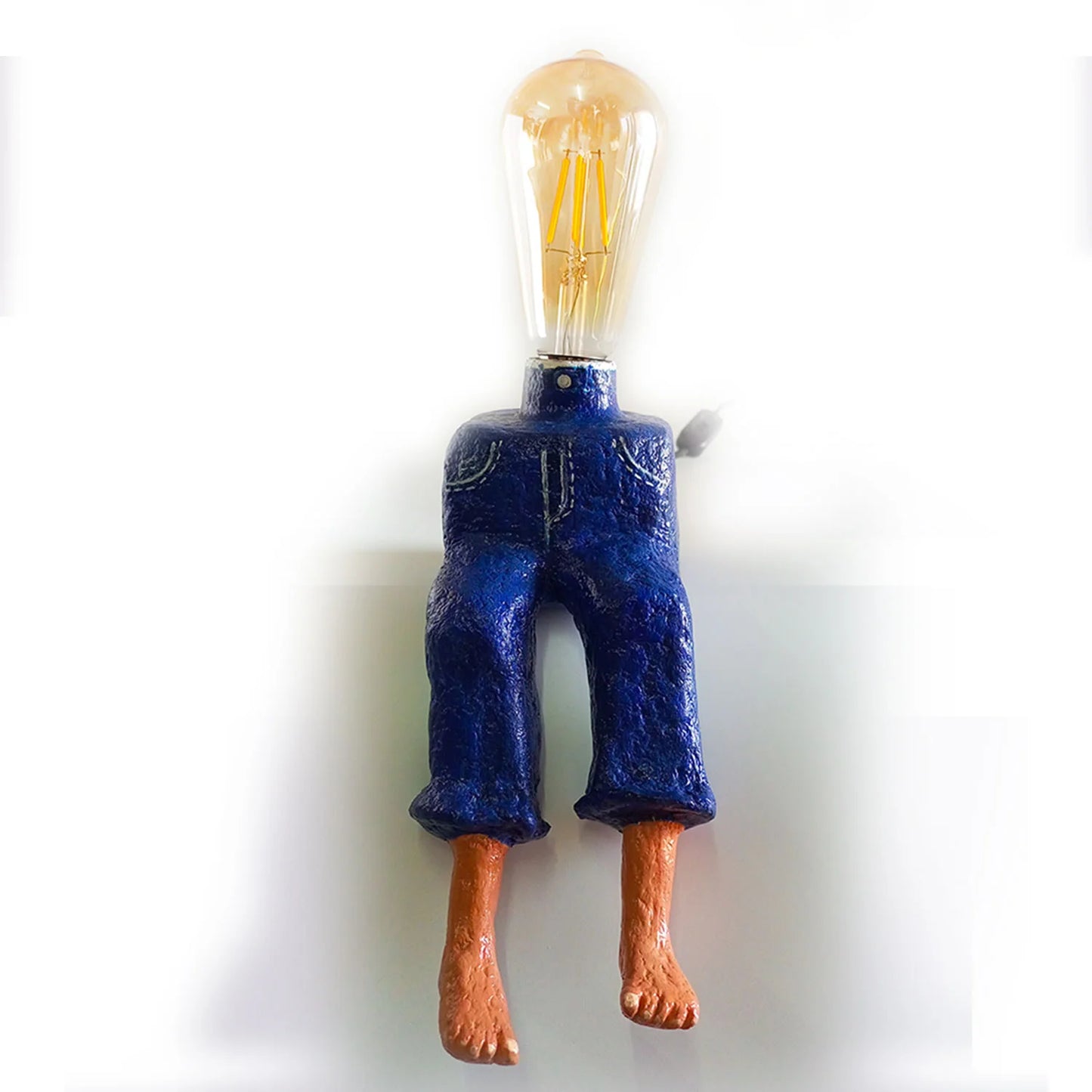Old Frankie - Handmade Jeans Motif Sitting Lamp